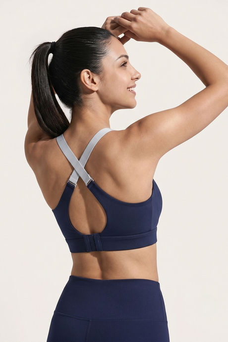 Zelocity High Impact Quick Dry Sports Bra - Black Iris — image 3